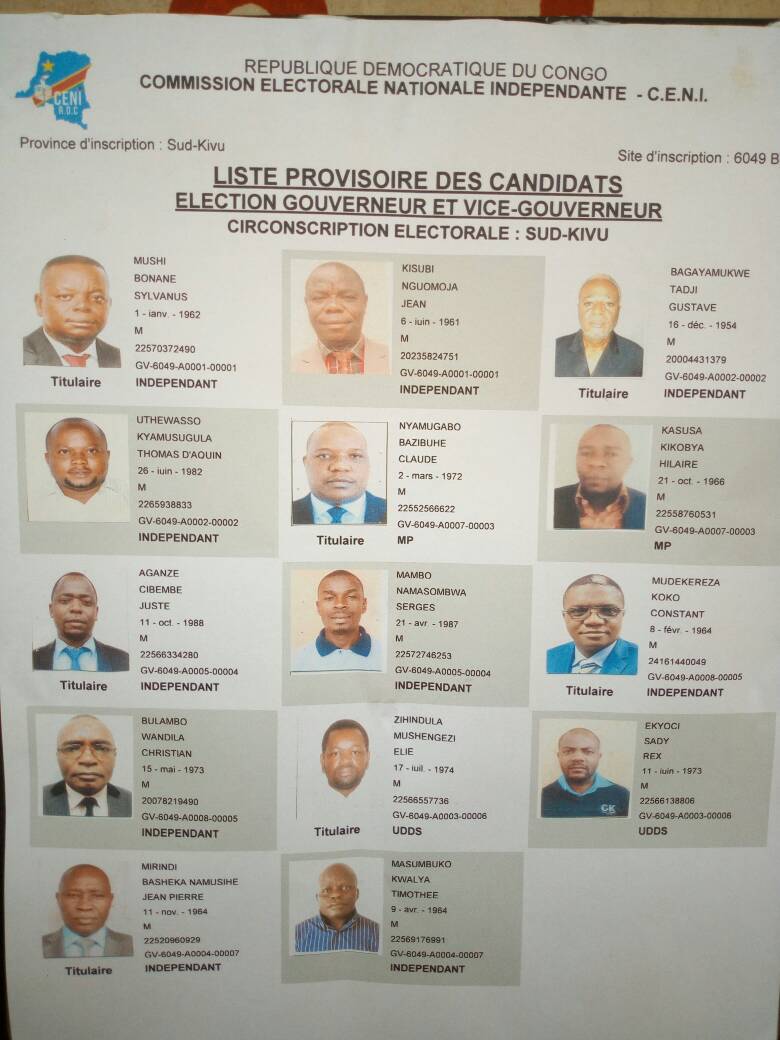 Election des gouverneurs : Les pro-Mushi Bonané et les pro-Nyamugabo plaident pour le respect de la loi