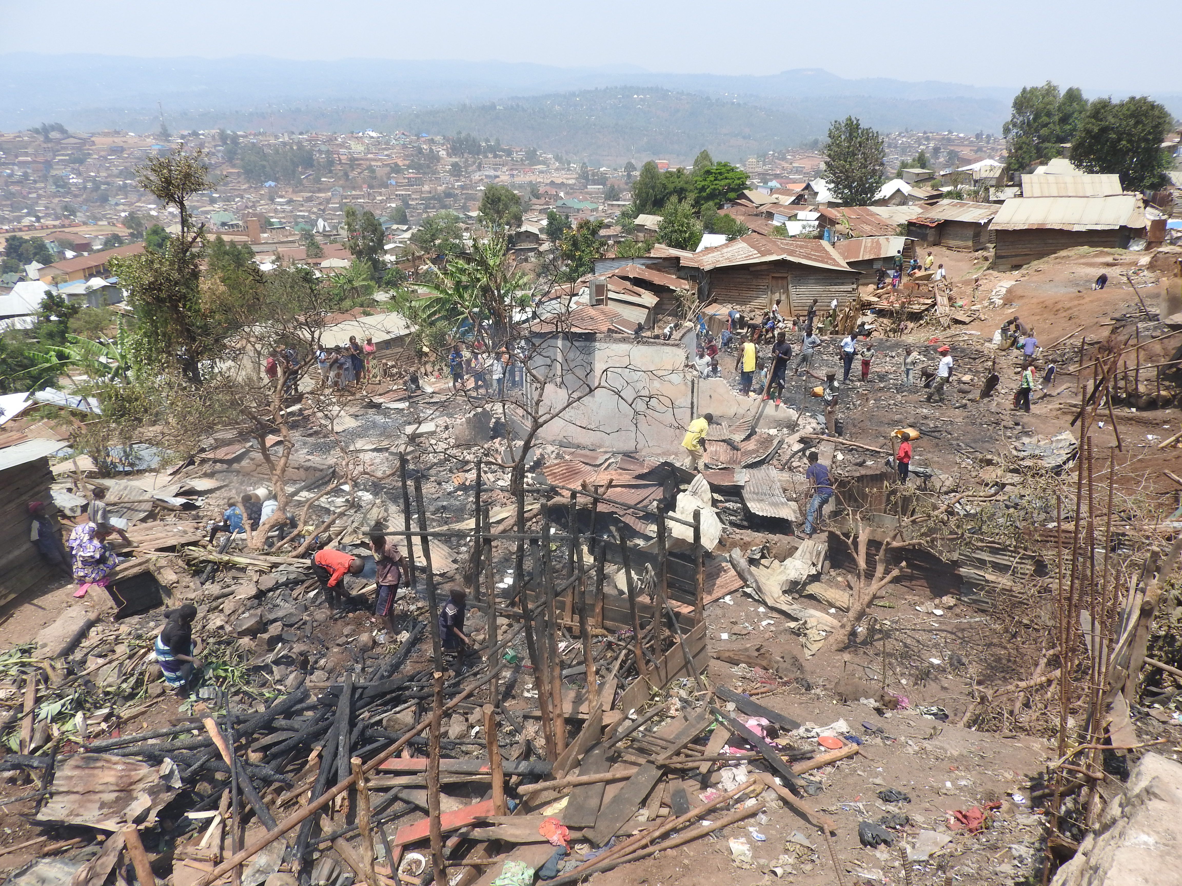 Bukavu: Plus de 5 maisons et un atelier de couture partis en fumée à Funu 1er