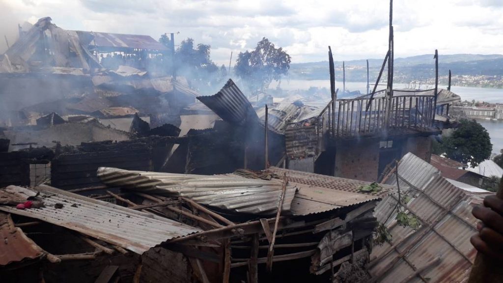 Bukavu: Un blessé dans un incendie sur l’avenue Météo ce samedi soir