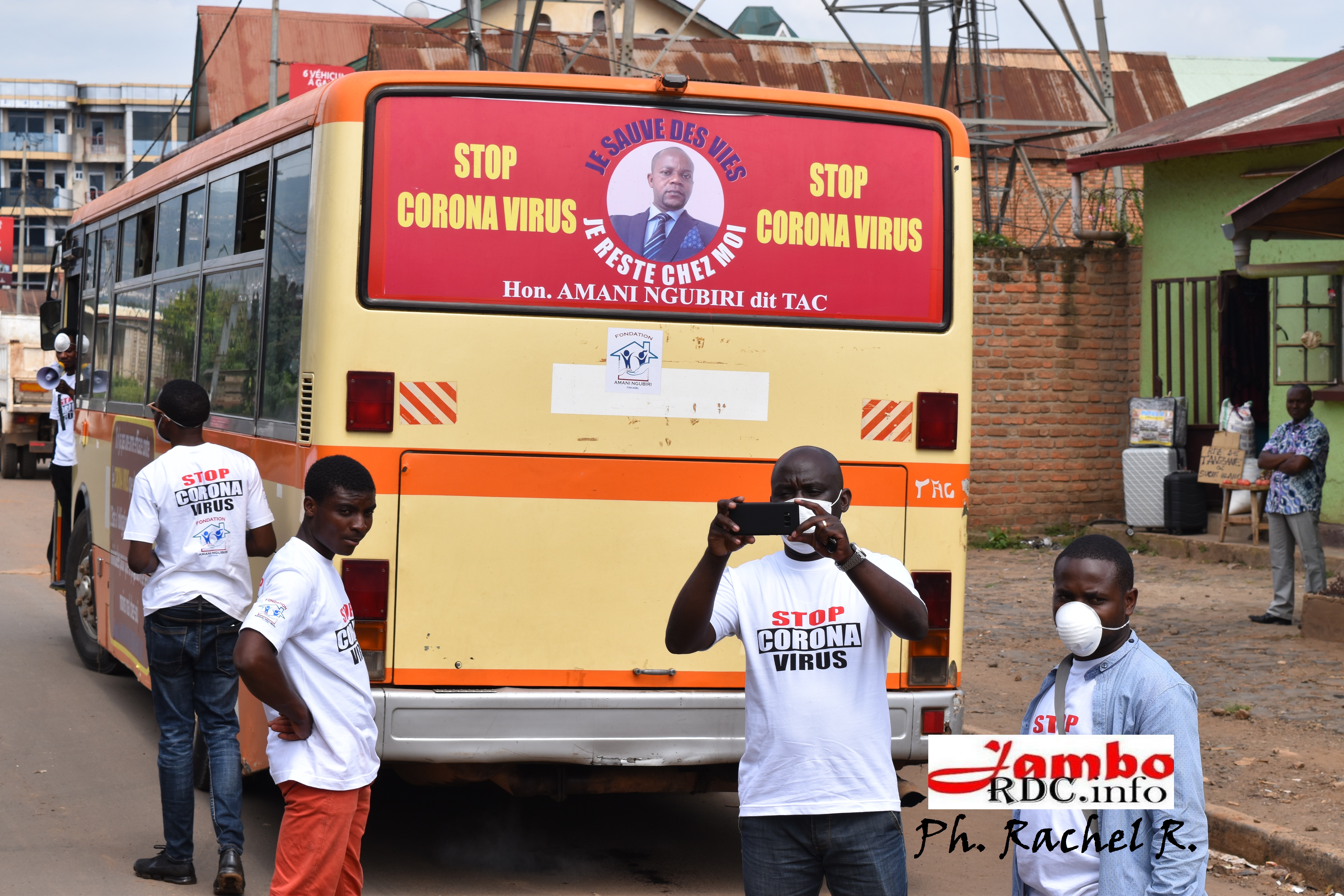 Lutte contre Covid 19 à Bukavu : La fondation Amani Ngubiri rassure la gratuité du transport en commun