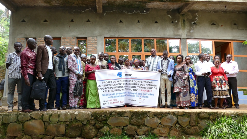 Kalehe : Le RFDP présente aux autorités et leaders communautaires son projet de réduction des conflits à Mbinga-Sud