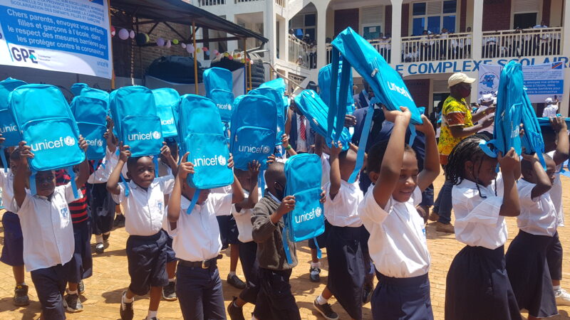 Sud-Kivu : l’Unicef se félicite de constater qu’à présent plus de 75% d’enfants fréquentent l’école