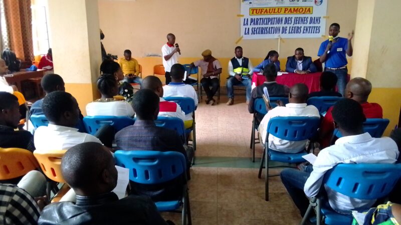 Bukavu: LaprunelleRDC Asbl sensibilise les jeunes de Panzi sur leur participation dans la sécurisation de leurs entités