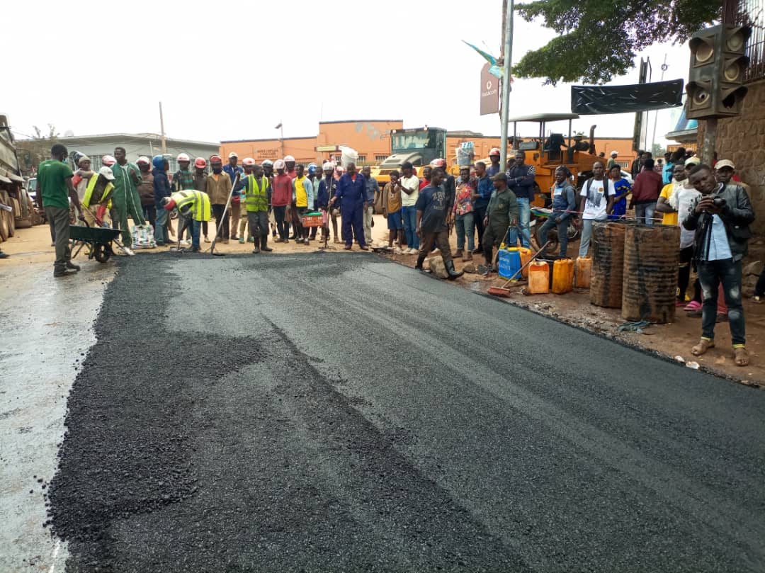 Bukavu: L’OVD débute les travaux de réparation asphaltique du tronçon routier Place de l’indépendance-Feu rouge