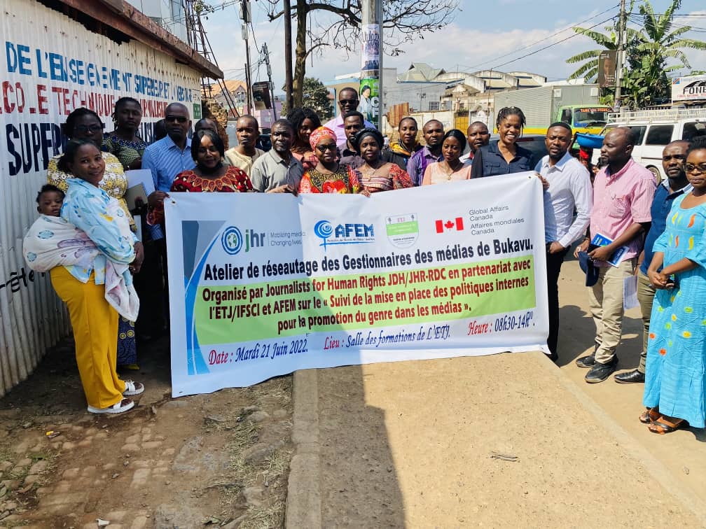 Sud-Kivu : JDH réunit les patrons des médias sur le suivi de l’intégration genre dans leurs maisons de presse