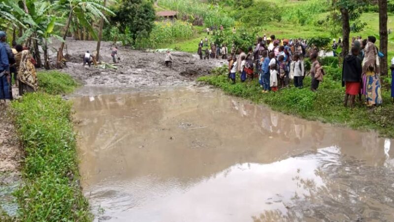 Kalehe : Une pluie torrentielle fait des dégâts énormes en groupement de Mbinga-Sud