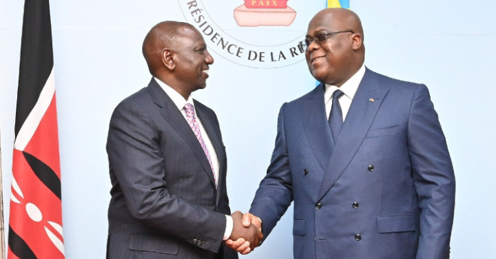 Le président Kenyan William Ruto réaffirme l’appui de son pays au rétablissement de la paix dans l’Est de la RDC