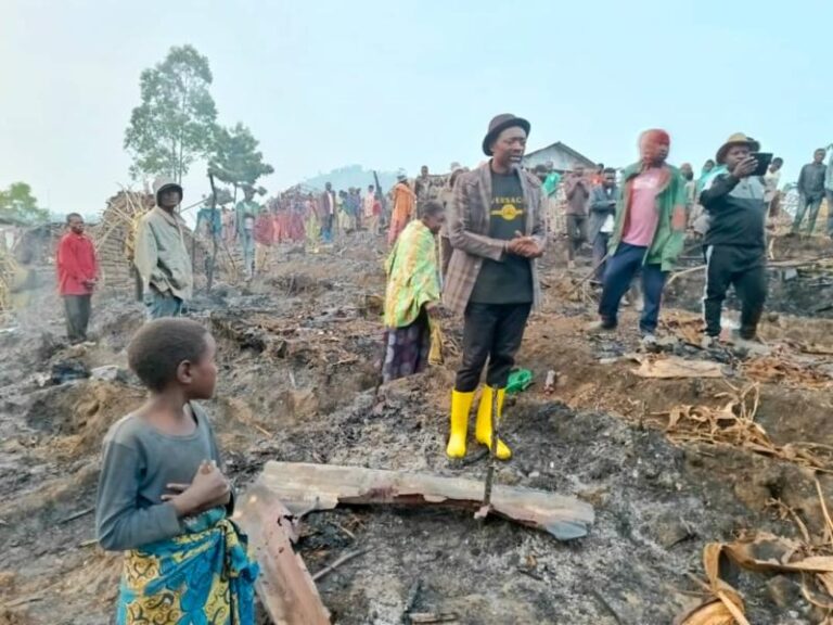 Incendie à Kalehe